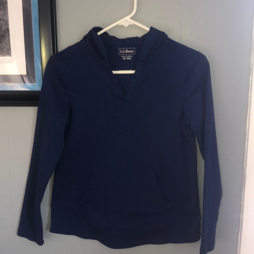 Women’s xs llbean hooded tee